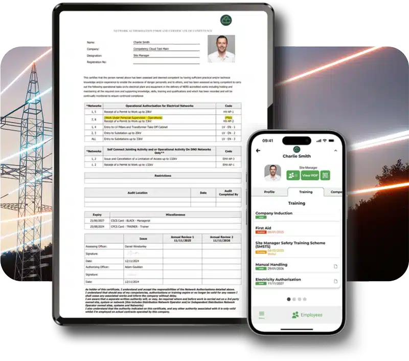 annual-reviews-img Network authorisation certificate and employee mobile profile app
